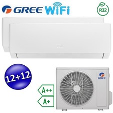 Climatizzatore inverter PULAR dual split Wi-Fi 12000 + 12000 Btu (U.E.18) GREE R
