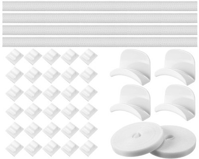 40 Pcs Cable Management Organizer Kit Include Retaining Wire Clips Wire Organ...