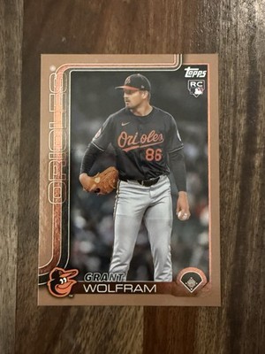2025 Topps Update Series - Grant Wolfram #US114 Gold 54/2025 (RC)