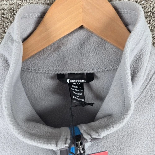 Cotopaxi Amado Fleece Vest Mens Large Smoke and Cinder Gray Full Zip NWT image 4