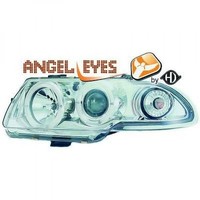 LHD Projektor Scheinwerfer Paar Angel Eyes Klar FüR Vauxhall Astra F 91-97