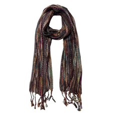 Multi-Colored Scarf/Shawl for Women Lightweight Head or Neck Scarf Light Bro...