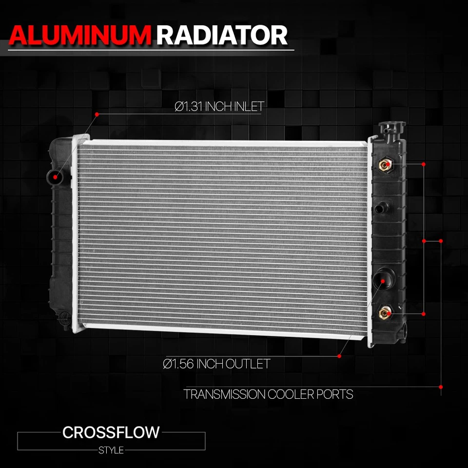 Radiador de núcleo de aluminio repuesto OE para 88-94 S10 Blazer/Pickup S15 Jimmy 4.3 Foto 2 de 4
