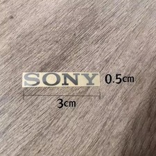 Sticker for Sony Silver Logo TV PlayStation Game Laptop Desktop 30mm x 5mm 1pcs