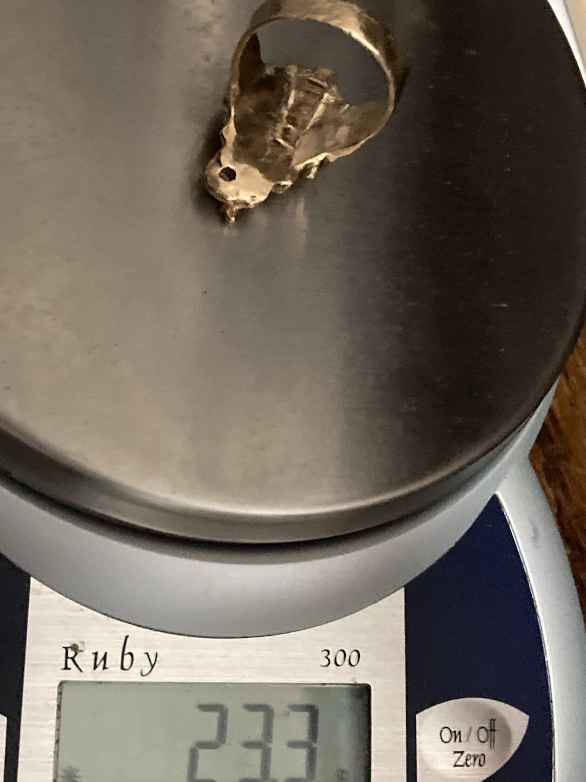 Solid Gold Tattoo Ring - image 1