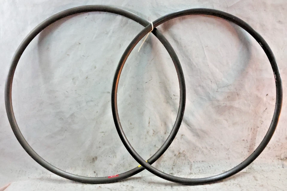 Juego de llantas de bicicleta de carretera Trek Matrix ISO CII Aero 700c negras 36/28S hechas en EE. UU. ARREGLADAS Foto 2 de 4