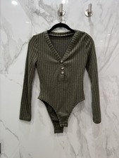 Green Long Sleeve Bodysuit Size XS