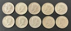1/2 Roll of 10 1964 Kennedy Half Dollars 90% Silver Coins $5 Face Value