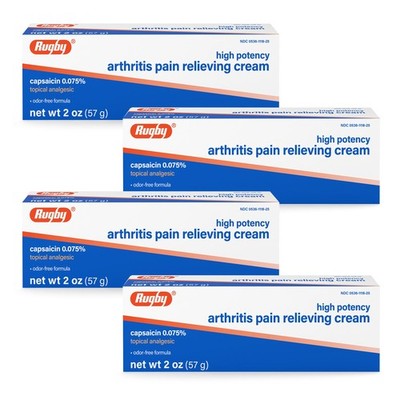 Rugby Laboratories Rugby High Potency Capsaicin 0.075 Cream - Pain Relief Cream