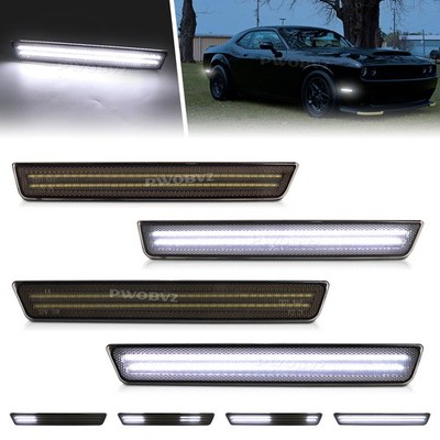 4x Vorne Hinten LED-Seitenmarkierungsleuchten-Set Für Dodge Challenger 2015-2023