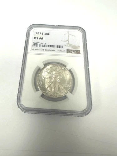 Photo of a 1937-S Walking Liberty Half Dollar from an eBay listing that sold on Jul 21, 2026