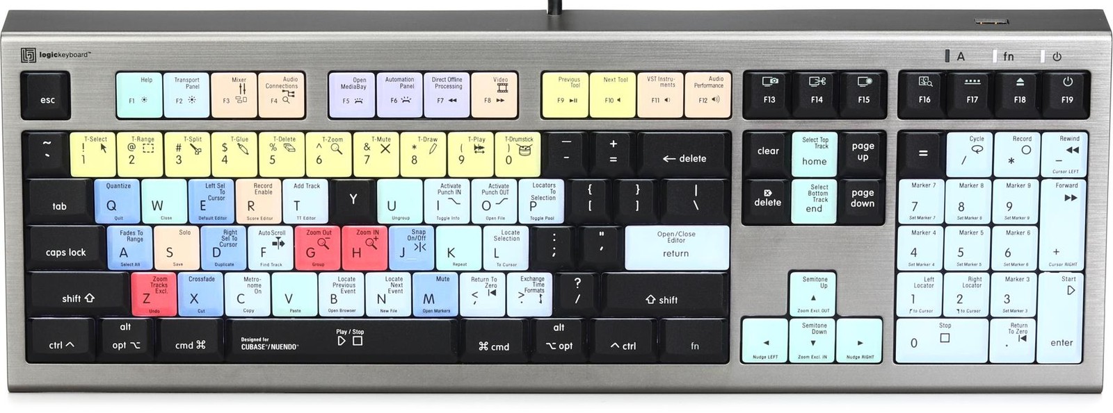Клавиатура Logickeyboard ASTRA2 с подсветкой для Steinberg Cubase/Nuendo - Mac