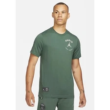 Nike Paris Saint-Germain x Jordan Logo T-Shirt Green Men's Size Medium