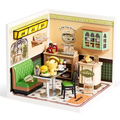 Rolife DIY Miniatur Puppenhaus Super Creator Hong Kong Bissen Café Geschenke