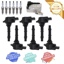 6 Set UF535 Ignition Coils & Spark Plugs for Mercedes C250 GL450 ML350 19005267
