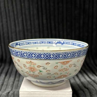 Chinesische Jingdezhen durchscheinende Porzellan Getreide Reis Schale