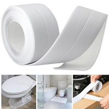10.5ft PVC Self Adhesive Caulk Sealing Strip Tape For Kitchen Wall Toilet Sink