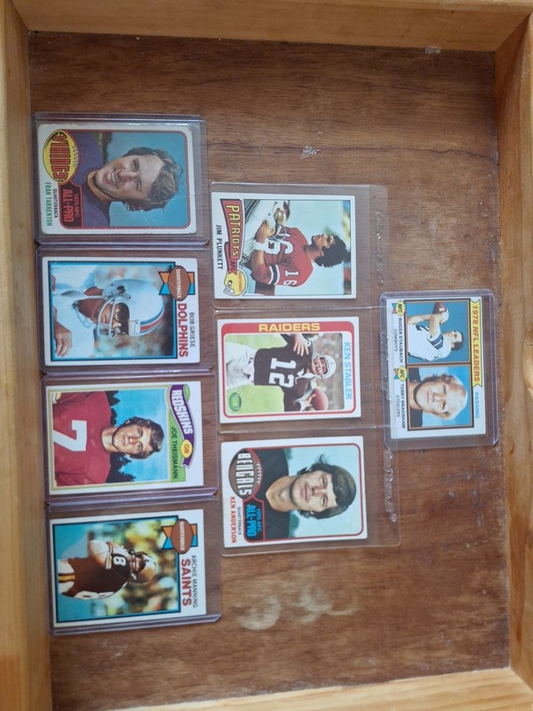 8 Card NFL Lot Of Quarterbacks Of The 1970's