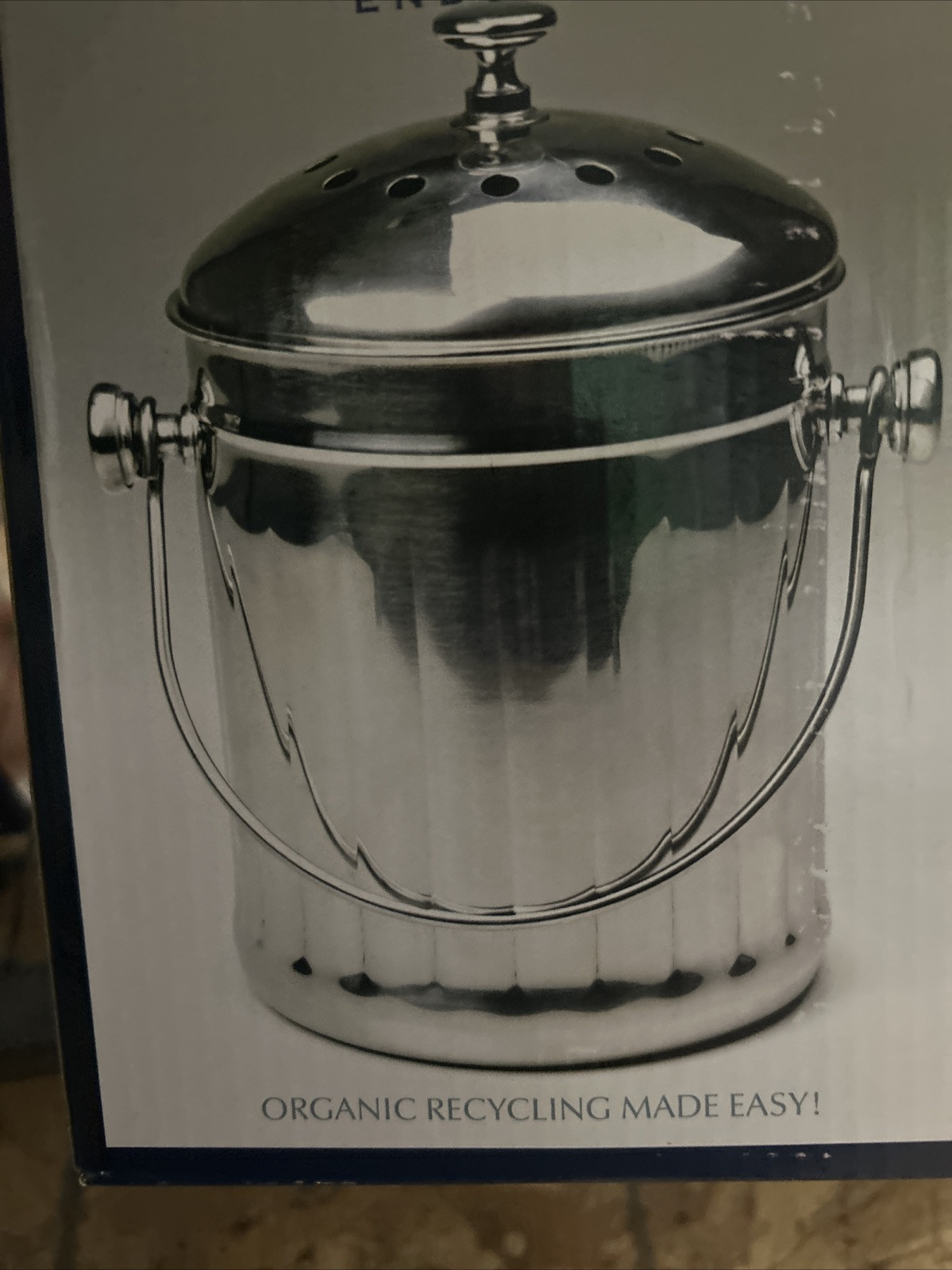 RSVP Compost Pail  Carbon Filter  International Stainless Steel Endurance