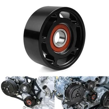 3 in 6 Rib Serpentine Belt Idler Pulley Smooth For BEVINSEE LS Bracket For Chevy