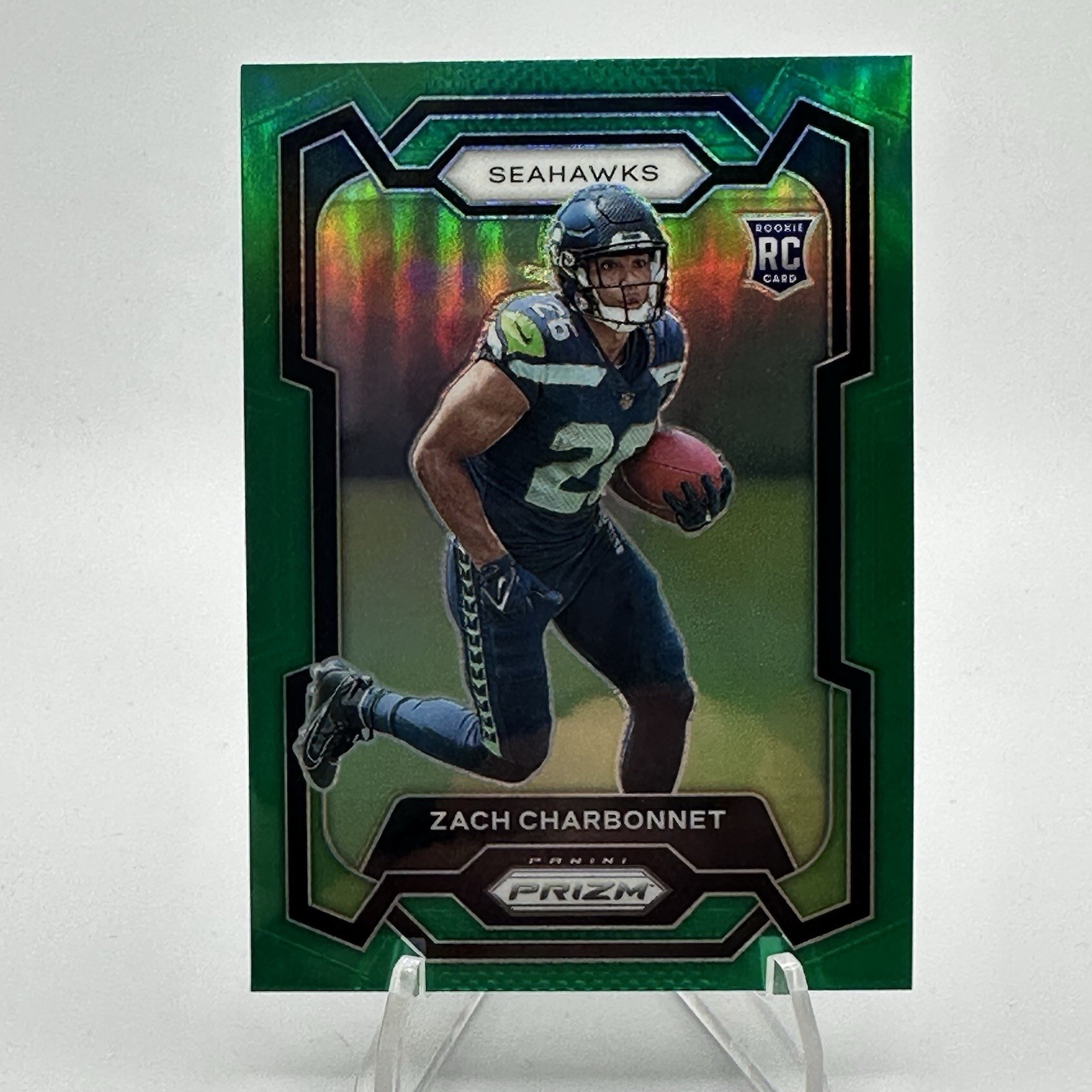 2023 Panini Prizm Green #392 Zach Charbonnet RC Rookie Seahawks