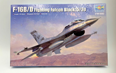 Trumpeter 1/72 F-16B/D Fighting Falcon Block 15/30 Model Kit #03920 - NOS New