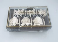 Vintage Better Home Rose Shower Hooks Ct:12 New In Box