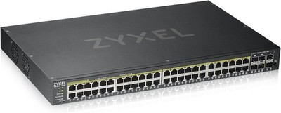 Zyxel 48-Port PoE Gigabit Switch Smart Managed 48x PoE+ @375W, GS1920-48HPV2