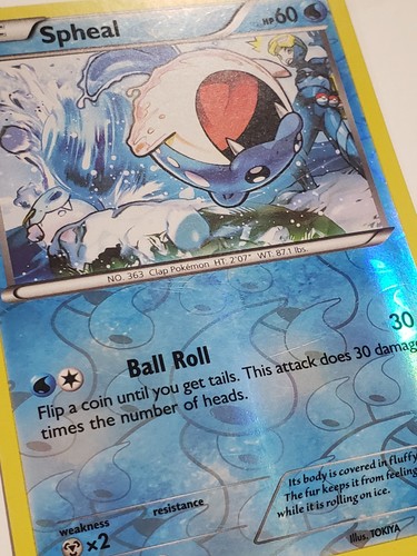 REVERSE HOLO Spheal 45/160 VLP / NM - Primal Clash Pokemon Card - TOKIYA Art - Picture 2 of 3