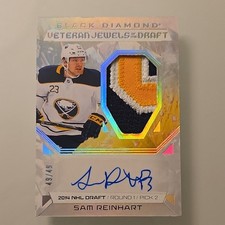 Upper Deck 2025-26 Black Diamond Sam Reinhart Jewels Draft Auto Patch /49