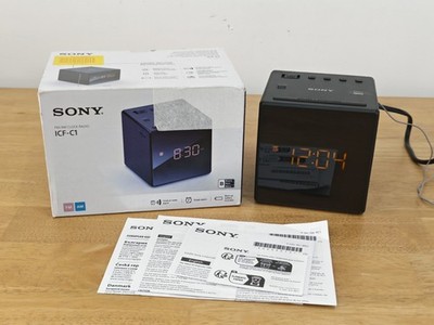 Sony ICF-C1 AM/FM Digitaler Radiowecker - Schwarz