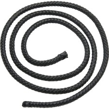 Jewelry Making Black Leather Braided Bolo Cord 10 Ply 48" Length 8-8.5mm Thick