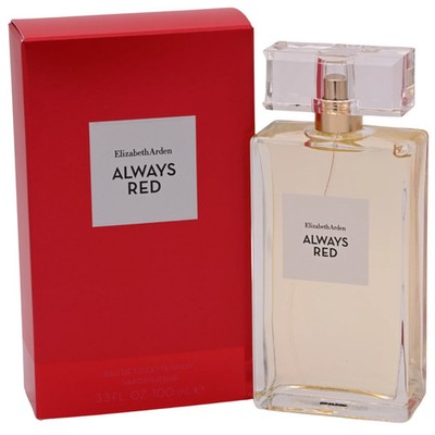 ALWAYS RED by Elizabeth Arden EDT Perfume 3.4 3.3 oz NEW IN BOX