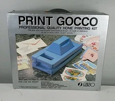 Vintage Riso Print Gocco B6 Hi Mesh Set Multi-Color Ink Printer & Screen Kit