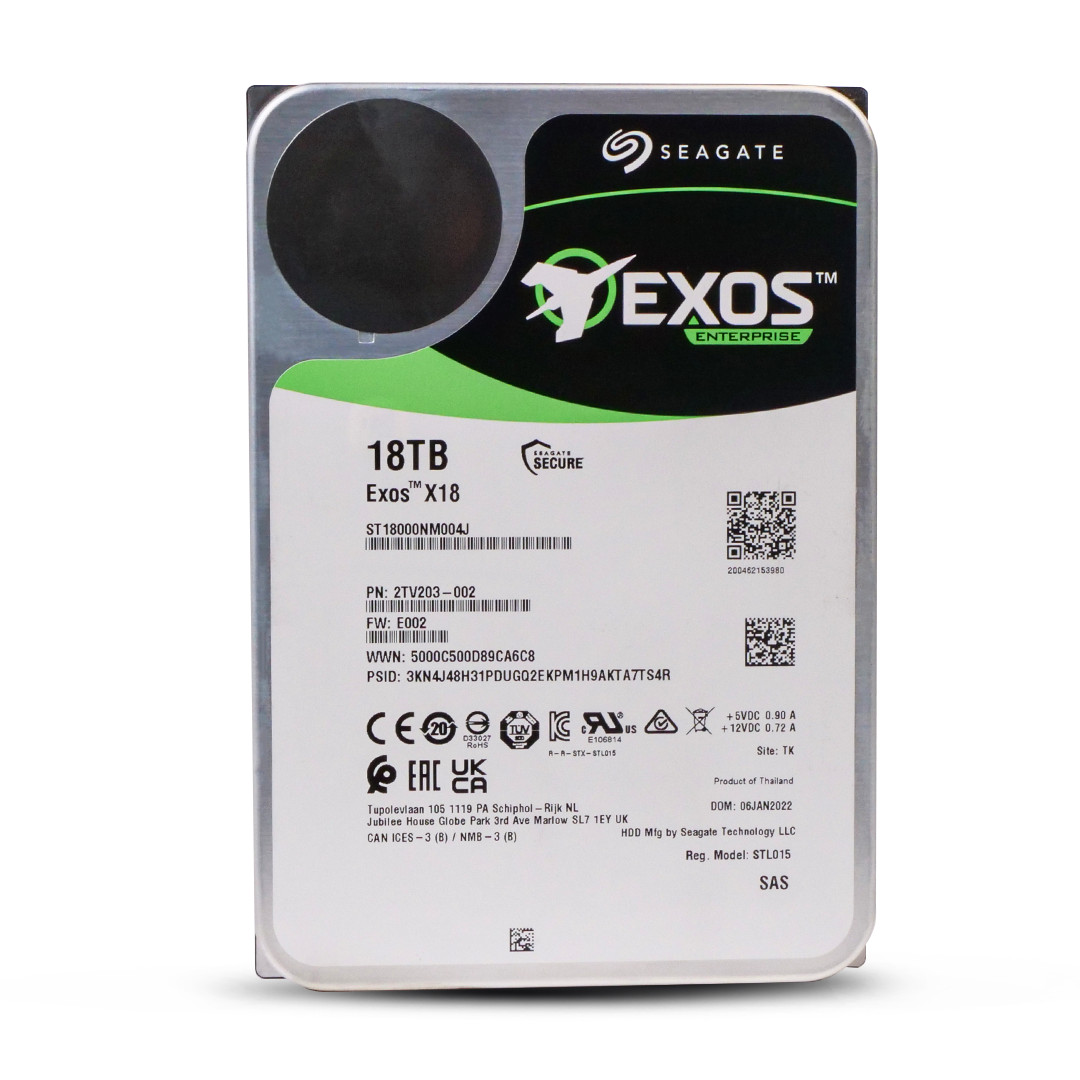 Seagate Exos X18 18TB ST18000NM004J 7.2K RPM SAS 12Gb/s 512e 3.5