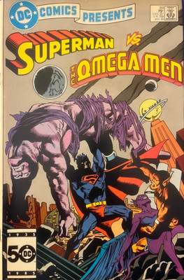 DC COMICS PRESENTS #89 1986 SUPERMAN/OMEGA MEN Copper Age FREE US SHIPPING (VF)
