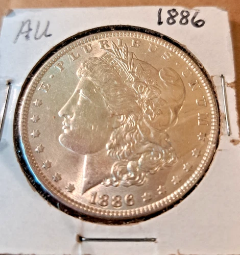 1886 Morgan Silver Dollar AU US Coin Collectible--Nice Coin!