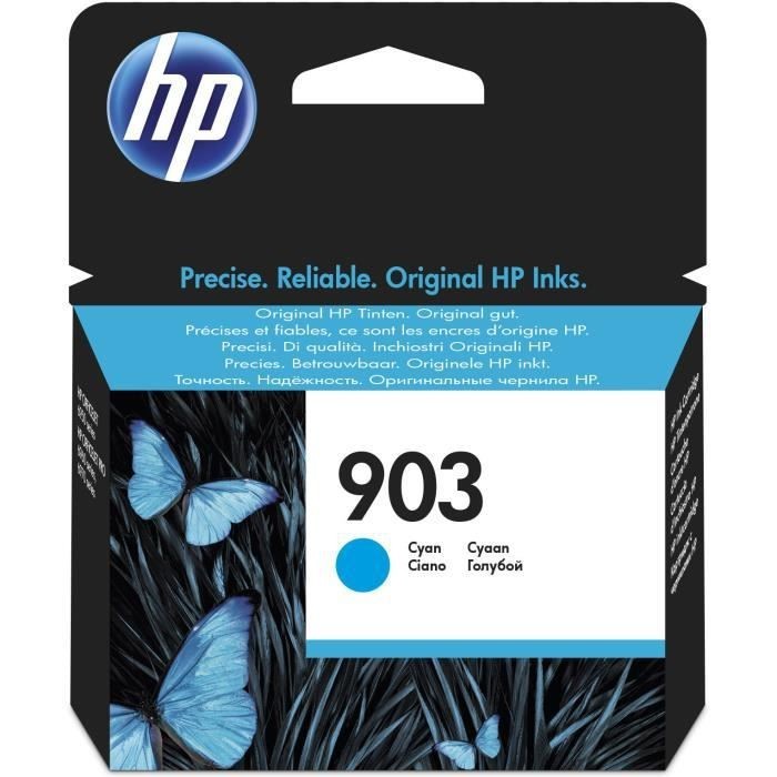 Cartouche HP 903 Cyan d'origine pour éviter les pannes sur OfficeJet Pro 6950