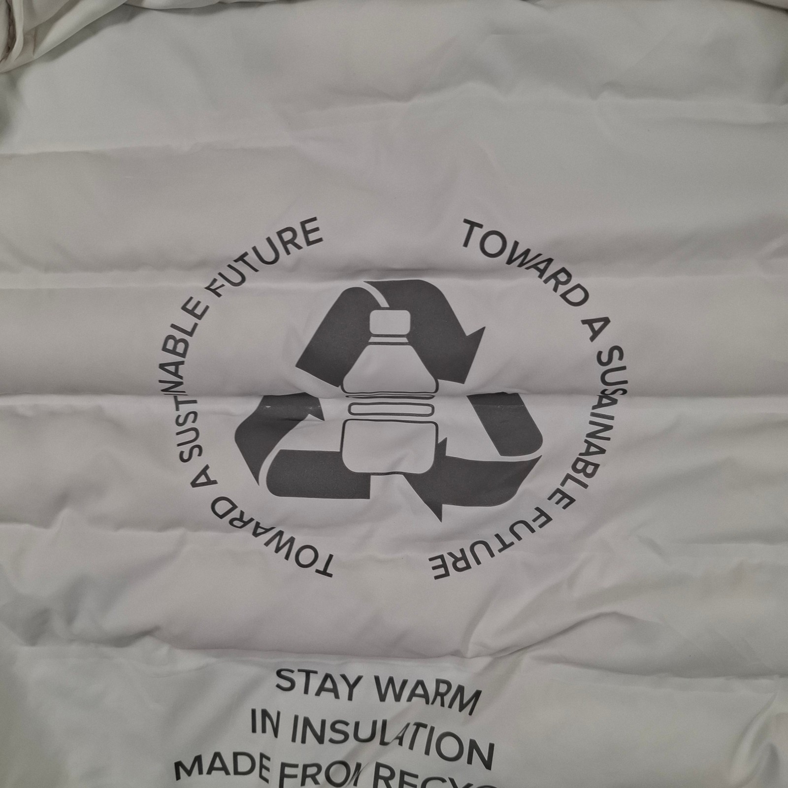 Michael Kors Jacket Mens Large White Puffer Quilted Insulated Recycled thumbnail 6