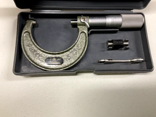 Tool #001 Machine Repair Tool Room Tool Maker MITUTOYO 2" Micrometer w/ Standard
