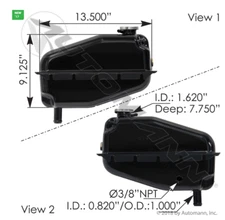 AUTOMANN  575.1013 COOLANT RESERVOIR FREIGHTLINER  VML T1555J,  1619114C5,  T155