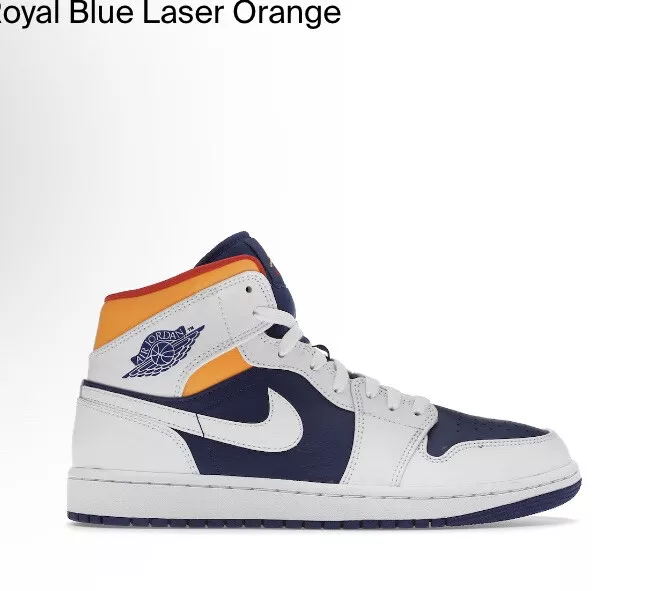 Jordan retro 1 blue and best sale orange