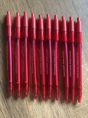 Paper Mate Inkjoy 100RT XF C ROT EXTRAFEIN Druckkugelschreiber (10 STIFTE)