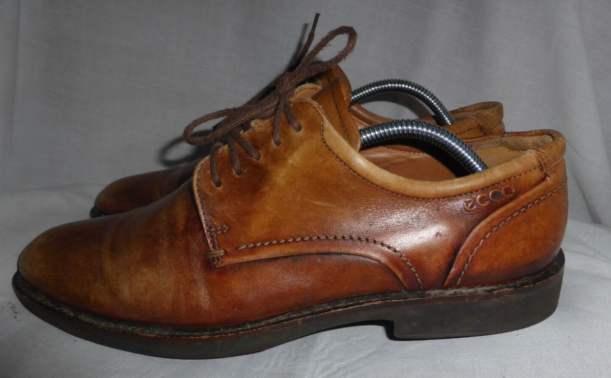 ECCO MEN BROWN LEATHER LACE UP SHOE SIZE UK 10 EU 44 US 11 VGC