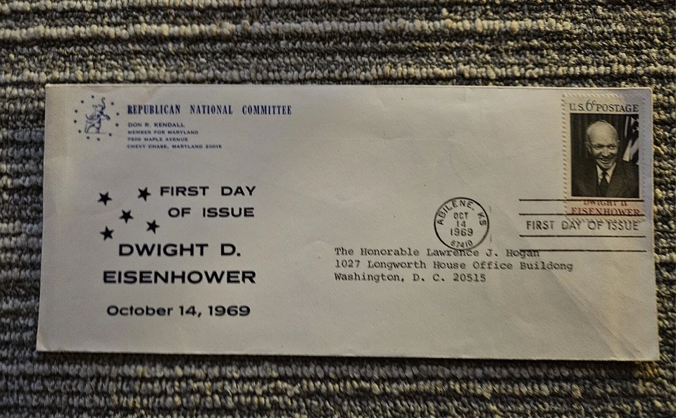 1969 First Day Of Issue Dwight D. Eisenhower Cover - Image 2 of 4