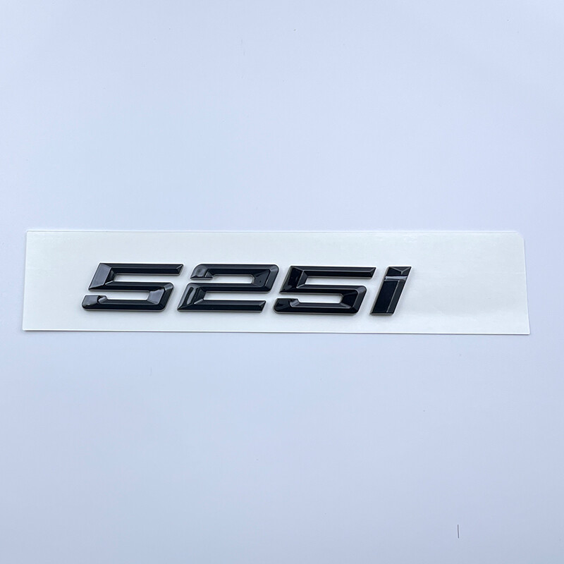 Black Trunk Lid Rear Emblem Badge Letter 525i fits BMW 5-Series E60 E61 F10 F11