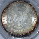 1880/9 S VAM 11 Morgan Silver $1 Dollar TONE COIN GOLD SHIELD Overdate MS64 PCGS