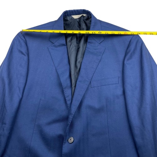 Samuelsohn Men's Cashmere/Silk 2-Button Blazer Blue Stripe • 44L - Picture 9 of 13