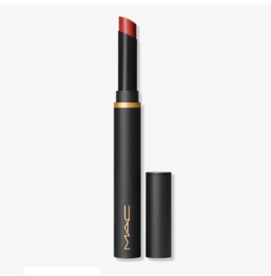 MAC Powder Kiss Velvet Blur Slim Stick Lipstick 877 Devoted To Chili NIB $28