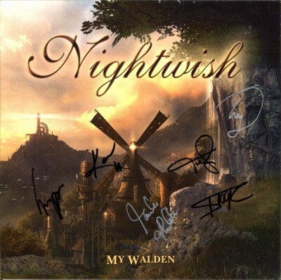 NIGHTWISH Vinyl LP FULLY SIGNED Floor Jansen Marco Hietala Yesterwynde AUTOGRAPH